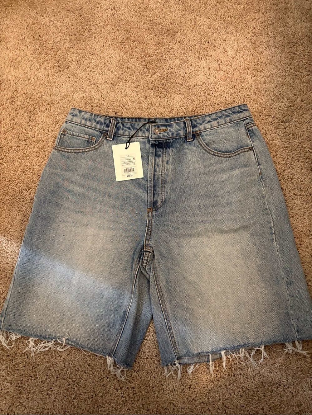 NWT Size 12 Women’s Light Wash Blue Denim KBB Shorts